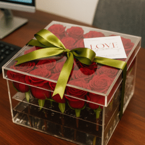 Acrylic 25 roses box