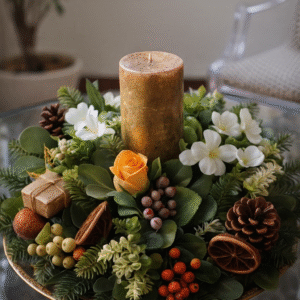 Christmas orange centerpiece